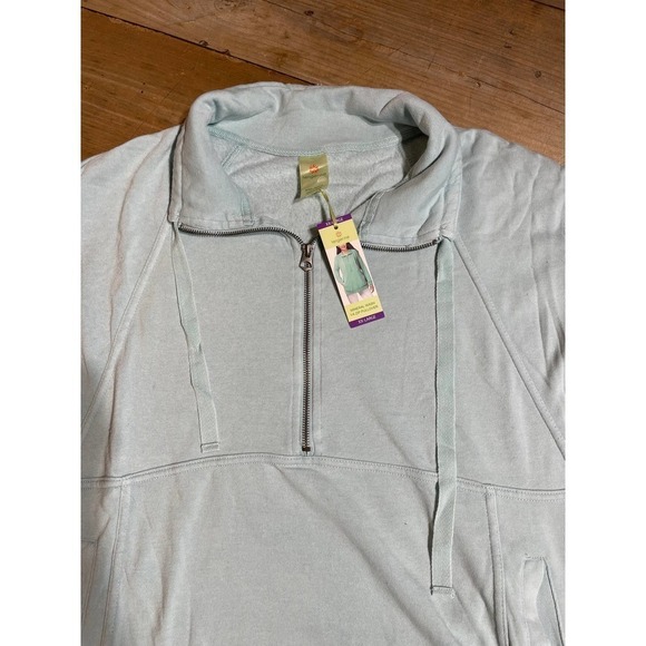 Women's Tangerine 1/4 Zip pullover/shirt. 2XL. Mint green color - Picture 2 of 3